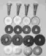 (image for) Petrol tank, set of bolts, cups, rubbers, washers, Norton (set4)