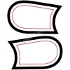 Decal, Norton fuel tank front shoulder decal, pr (image for) Decal, Norton fuel tank front shoulder decal, pr