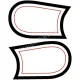 (image for) Decal, Norton fuel tank front shoulder decal, pr