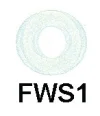 (image for) Washer for Well nut, clear, M5, 12.75 wide