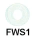 (image for) Washer for Well nut, clear, M5, 12.75 wide
