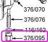 (image for) Amal, pilot jet cover nut, monobloc NOS brass