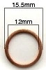 (image for) Gasket ring, crush washer, 12x15.5, BMW