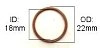 (image for) Gasket ring, crush washer, 18x22, BMW