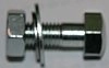 (image for) Bolt + nut, 1/4 x 5/8 x 26tpi, mudguard, Norton c1955+ ass
