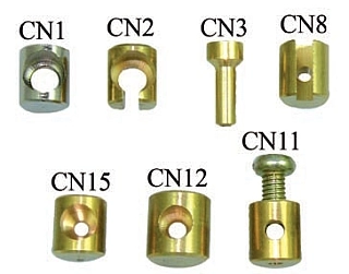 (image for) Nipple, cable, barrel 8mm, solder type,ea