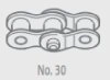 (image for) Chain, cranked link, 110038 (3/8 x 0.225in), Renold