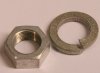 Nut and washer, holds clutch to gearbox mainshaft, Norton set