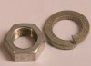 (image for) Nut and washer, holds clutch to gearbox mainshaft, Norton set