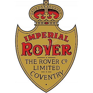 Decal, Rover, shield for sides of fuel tank