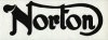 (image for) Decal, tank, black, large, Norton, vinyl