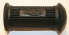 (image for) Footrest rubber, Triumph scripted, round, rect hole (one)