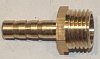 Fuel pipe adaptor 1/4 BSP male to barb, 10mm - Click Image to Close