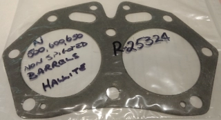 Gasket, cylinder head, Norton twin 500-650 no spigots, Hallite