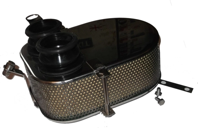 (image for) Air filter assembly, twin carb, Norton Commando