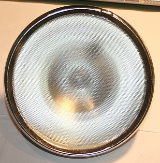 (image for) Headlight reflector + flat glass, assembly,Lucas style, 6 in