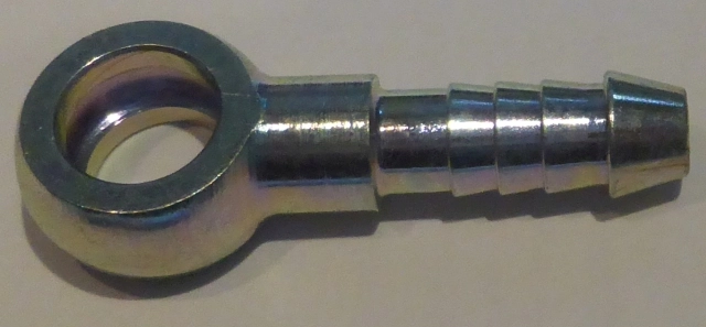 (image for) Rocker oil feed banjo, Norton twins, 1/4 in tube