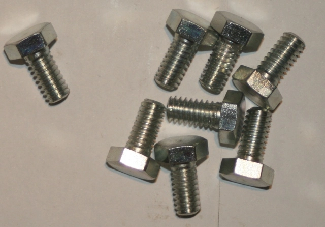 (image for) Bolt + washer (set screw), 1/4 x 9/16 x 20tpi, flat head, set8 s