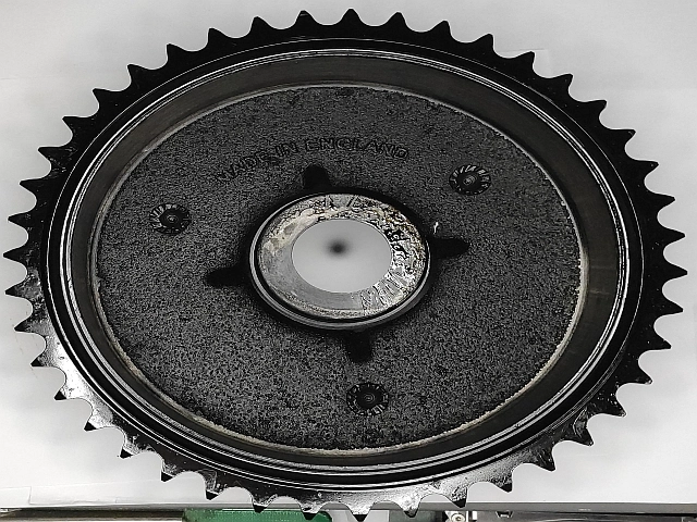 Brake drum + sprocket, fullwidth hub, Norton (Made in UK)