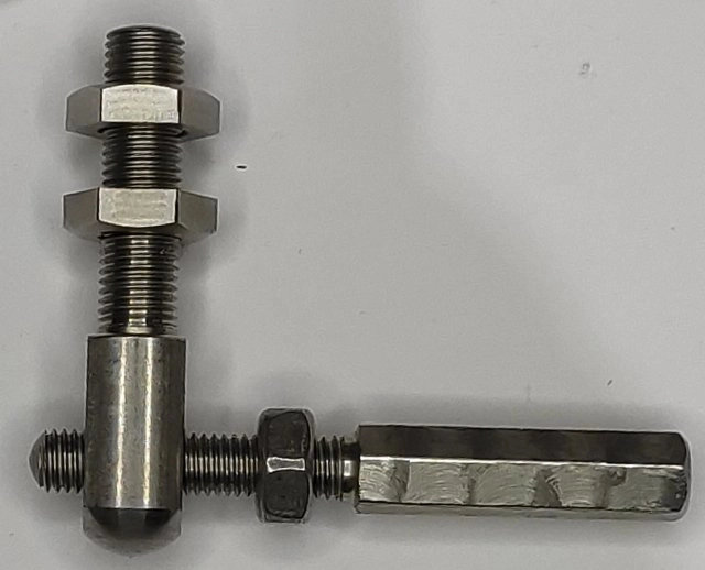 (image for) Rear brake pedal adjuster, Norton fbed 1953+ assy ss