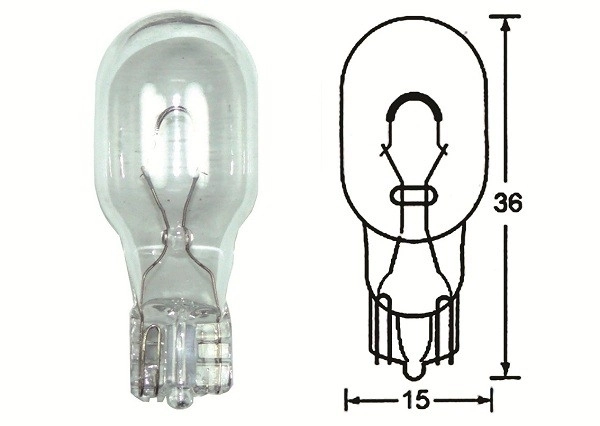 (image for) Bulb, Indicator, 12v wedge 21W