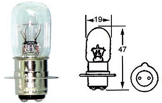 (image for) Bulb, Headlight, PX15D 12v 25/25w, Tungsten