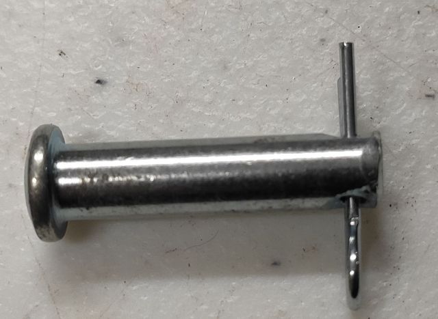 Clevis pin, 1/4in dia 1in long with clip