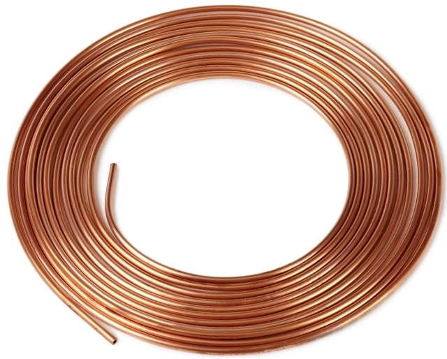 (image for) Copper tube, 1/4 inch OD, soft annealed 50cm
