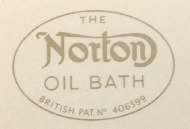 Decal, oilbath, Norton