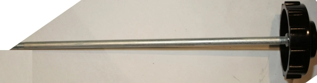(image for) Steering damper knob + shaft, Velocette