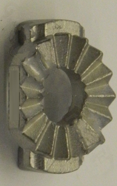 Footrest hanger serration, Norton Featherbed, right hand side