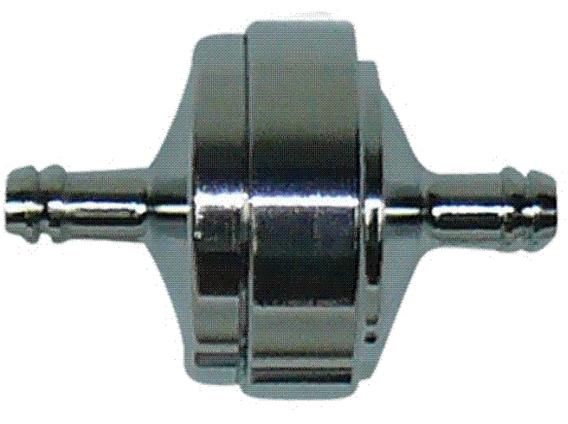 (image for) Fuel filter, in line, alloy fat,1/4inch, cleanable