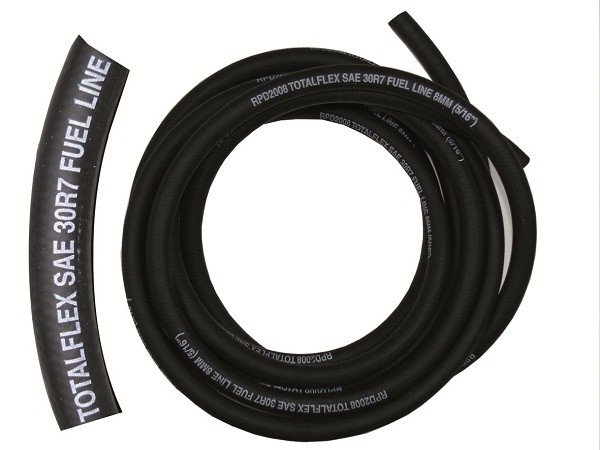 Fuel hose, 5/16in, 8mm, black, sold by 0.5m