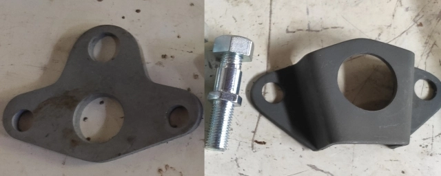 (image for) Gearbox stop stud+nut for pawl carrier, 5/16x5/16 short, Norton
