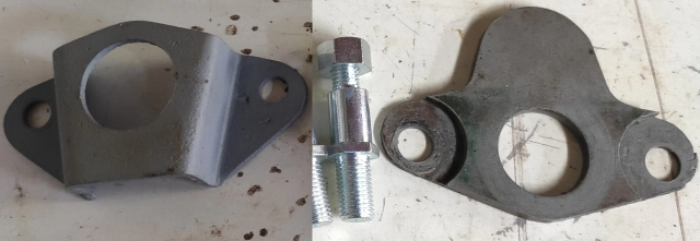 (image for) Gearbox stop stud+nut for pawl carrier, 1/4x5/16 long, Norton