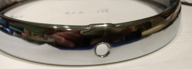 Headlight rim, Lucas pattern 6 inch DU42