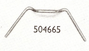 (image for) Headlight rim, wire securing clip, Lucas 504665