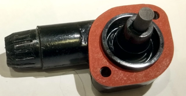 Magneto high tension pickup, twins, screw on, Lucas K2F