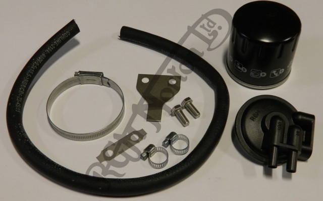 Oil filter kit, for spin on cartridge eg Norton Commando, Triumph