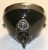 Headlight, Lucas pattern, DU42, 6 1/2in domed glass with panel - Click Image to Close