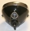 Headlight, Lucas pattern, DU142, 8in domed diamond with panel
