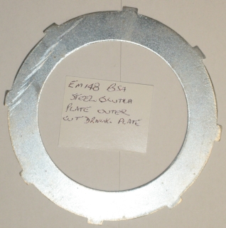 Clutch plate, plain steel, BSA M20 outer teeth (Surflex)