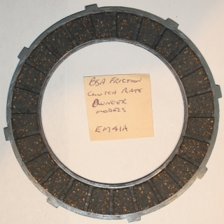 Clutch plate, friction, BSA plunger models, 6 spring (larger)