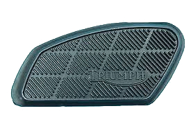 Knee pad rubbers, Triumph, T120 T160 6T Meriden logo, 1968 on