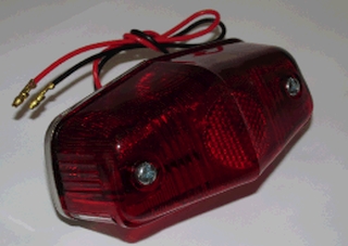 Tail light, Lucas 525 pattern, brake & tail lamp 6v LED
