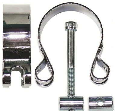 Exhaust muffler clamp, universal, 42-48mm