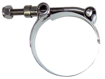 Exhaust muffler clamp, universal, 48-55mm