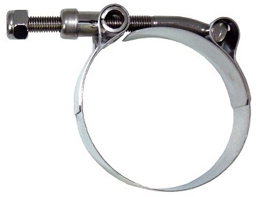 Exhaust muffler clamp, universal, 51-58mm