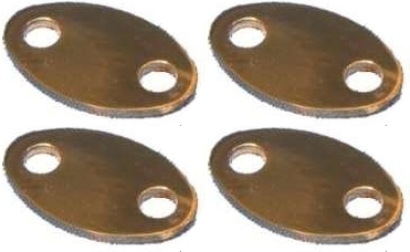 Rocker spindle outer cover plate, stainless, Norton twins set4a