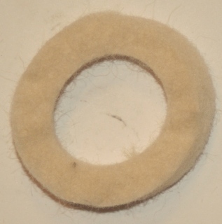 Washer, felt seal for Norton inner primary case to pedal tube ea